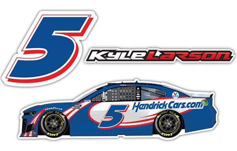 Kyle Larson Nascar 5 3 Pack Laser Cut Decal Sports