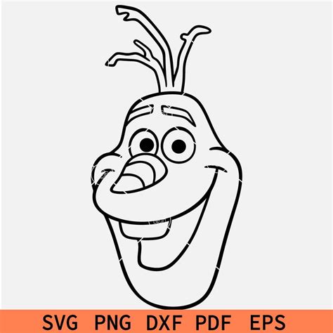 Olaf Outline Svg Frozen Svg Disney Olaf Svg Svg Docker