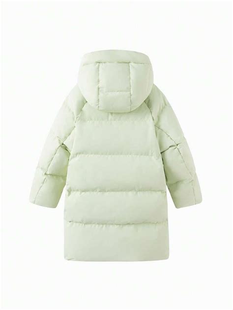 Balabala Tween Girl Long Down Jacket 2024 Winter Edition Warm