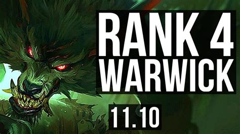 Warwick Vs Singed Top Rank 4 Warwick 6112 500 Games