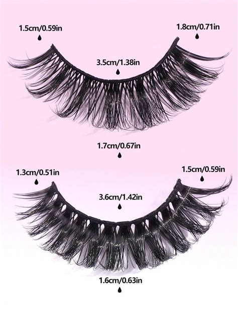 Magefy Pairs Of Natural Cross Full Mixed Style False Eyelashes Fluffy