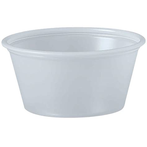 DART Polystyrene Portion Cups 2 Oz Translucent 250 Bag 10 Bags