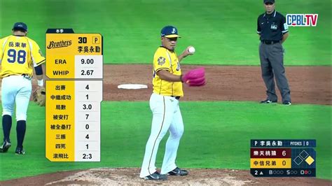 0530 樂天 Vs 中信 二局上，樂天打線爆發！將洋投金安打下場，單局8安5分進帳 Youtube