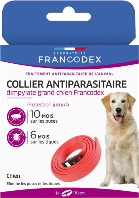 Francodex Collier Antiparasitaire Efficacit Anti Puces Jours Et