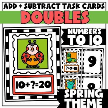 Mental Math Task Cards Doubles By Serendipity Math Shop TPT