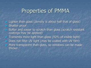 Polymethyl methacrylate | PPT