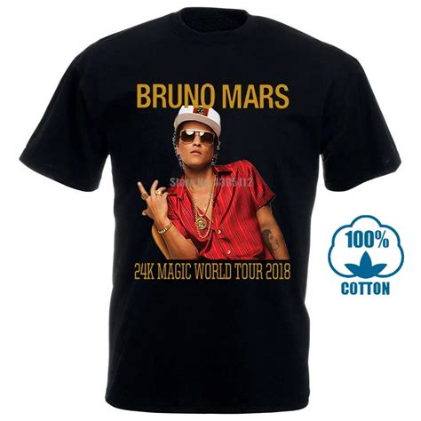 Bruno Mars Rock Band Concert World Tour Date T Shirt S To Xl