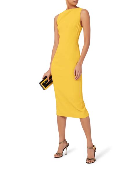 Yellow Sheath Midi Dress Midi Dress Midi Sheath Dress Dresses