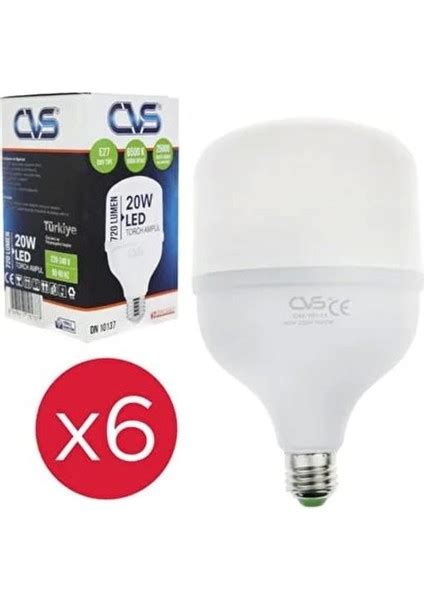 Cvs Adet W Jumbo Torch Led Ampul Beyaz I K Fiyat