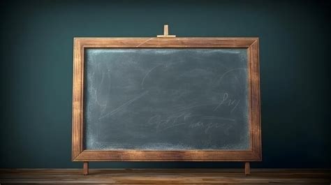 Premium AI Image | Black chalkboard stand for restaurant or classroom