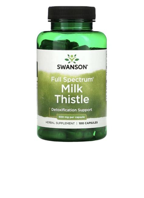 Swanson Full Spectrum Milk Thistle 500mg 100 Capsules Exp9 25 Lazada