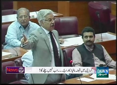 Khawaja Asif Lashes Out At Mqm In Na Video Dailymotion