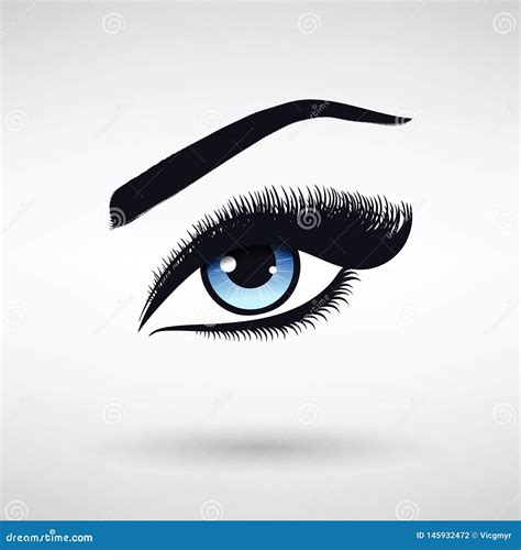 Blue Iris Eye Realistic Vector Set Design Isolated On White Bac