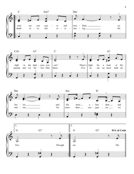 Turn Your Eyes Upon Jesus by Lauren Daigle - Easy Piano - Digital Sheet Music | Sheet Music Plus