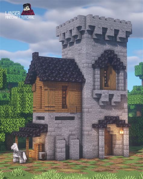 Medieval Tower(House) In Minecraft | FULL TUTORIAL IN MY CHANNEL ...