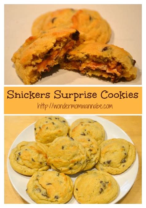 Snickers Surprise Cookies Wondermom Wannabe Cookie Recipes Oatmeal