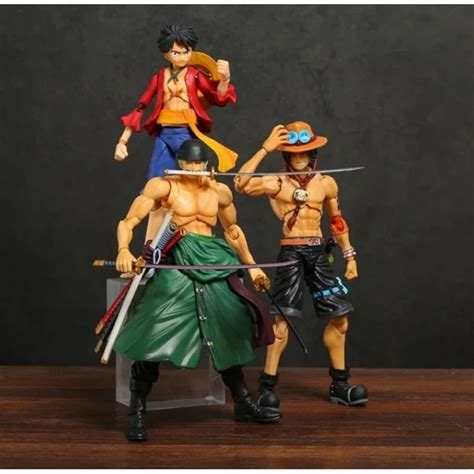 Jual SHF FIGURE ONE PIECE RORONOA ZORO LUFFY ACE VARIABLE ACTION HEROES