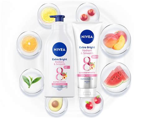 นีเวีย เอ็กซ์ตร้า ไบรท์ 8 สุดยอดอาหารผิว กู้ผิวใส ไบรท์สวย l NIVEA