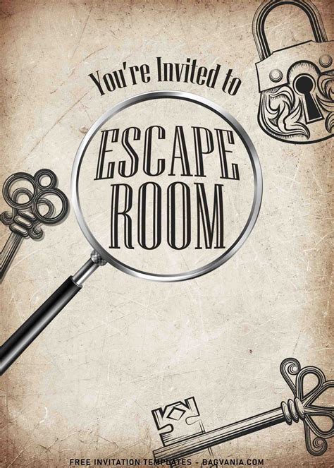 8 Ultimate Escape Room Party Invitation Templates Artofit