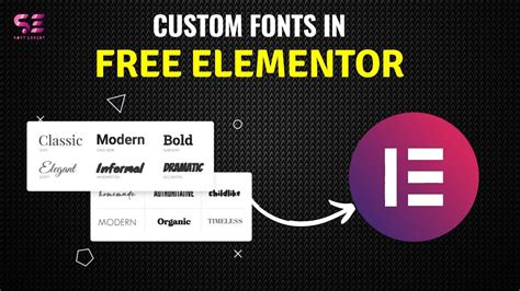 How To Add Custom Fonts On Elementor Free Version Youtube