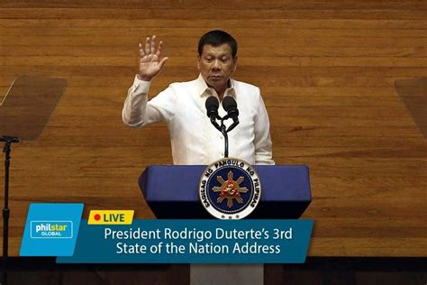 Live Updates Dutertes State Of The Nation Address 2018