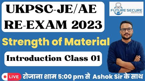 Ukpsc Je Ae Exam Strength Of Material Class Mission Ukpsc