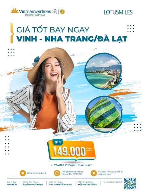 Vietnam Airlines khuyến mãi giá tốt bay ngay chặng Vinh