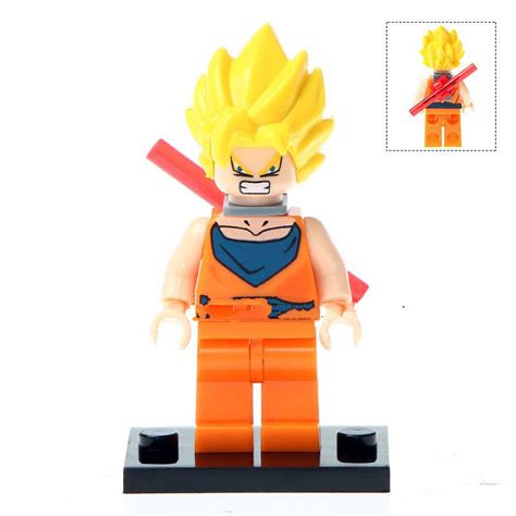 Son Goku Super Saiyan 1 Lego Dragon Ball Minifigure Block Toys