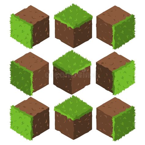 Isometric Landscape Cube Ground Grass Stock Illustrations 59 Isometric Landscape Cube Ground