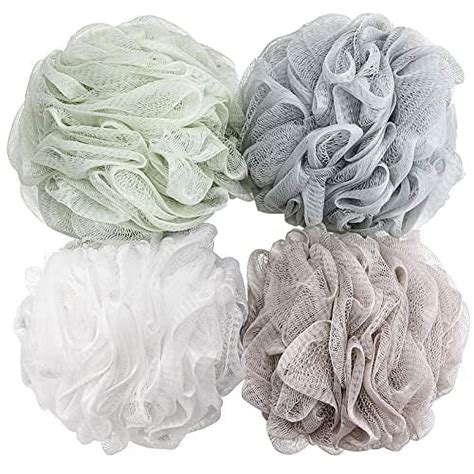 Bath Sponge Shower Loofahs 60g Pcs Mesh Pouf Bath Scrunchies Body