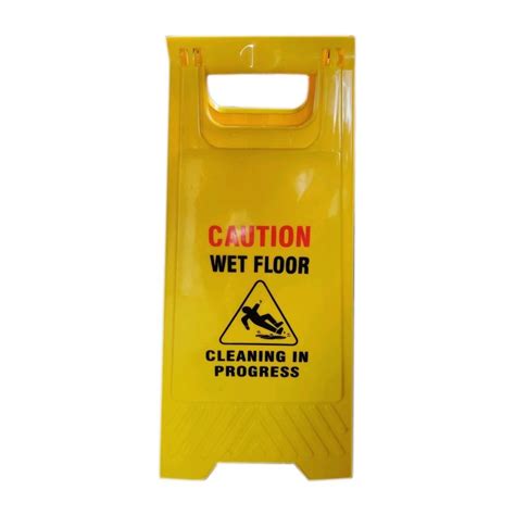 Yellow Polycarbonate Caution Board For Malls At Rs 300piece In