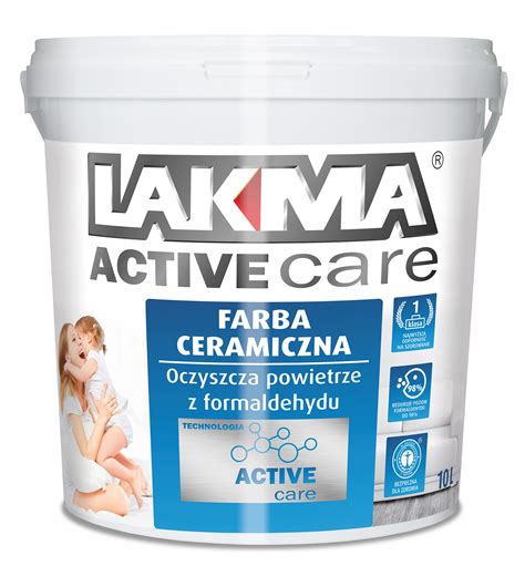 LAKMA ACTIVE CARE farba ceramiczna ścienna do wnętrz biała mat 10L