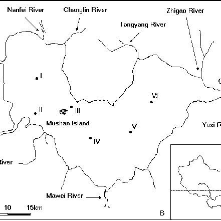 Lake Chaohu In The Yangtze Basin A And Locations Of Sampling Sites B