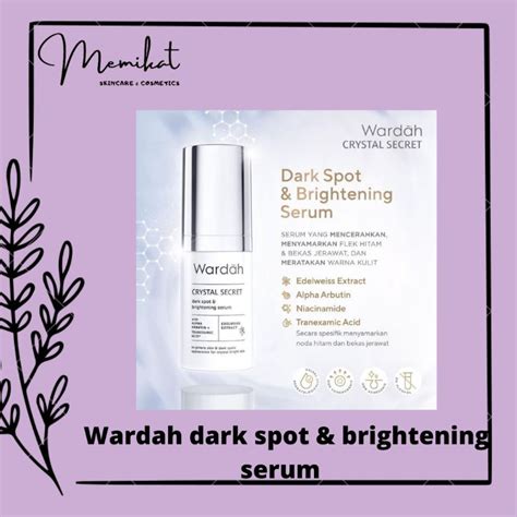 Jual Wardah Crystal Secret Dark Spot Brightening Serum Shopee Indonesia