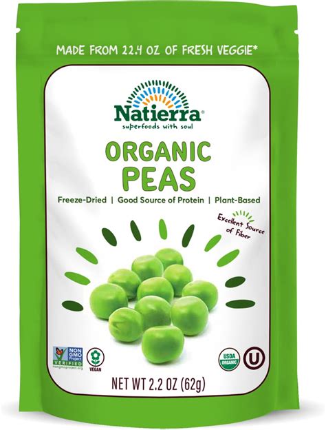 Amazon NATIERRA Nature S All Foods Organic Freeze Dried Peas