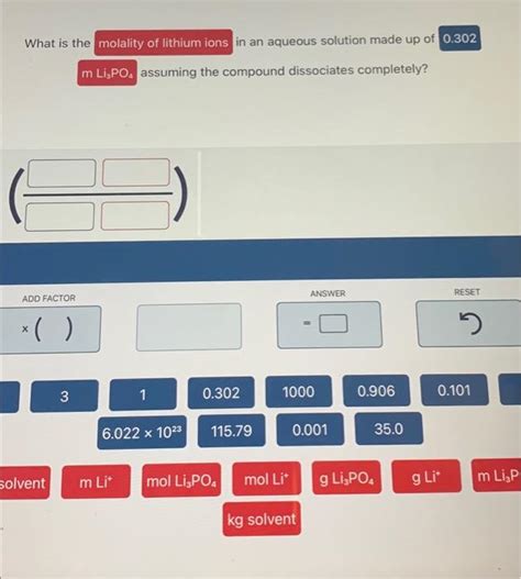 Solved If Moles Of Nacl Are Dissolved In A Ml Chegg