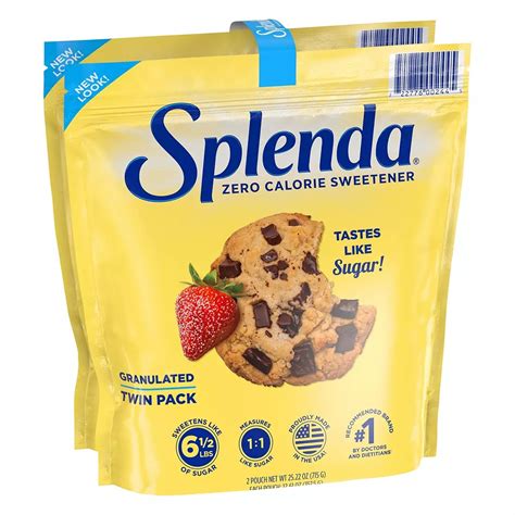 Splenda No Calorie Sweetener 2 Pk 6 5 Lbs