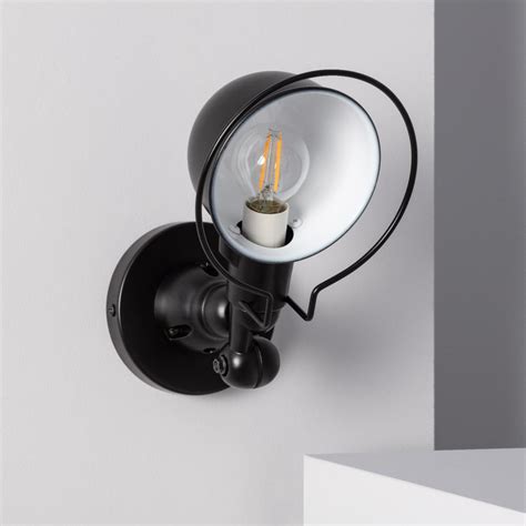 Lampe Murale Métal Orientable Farasi Noir Leroy Merlin