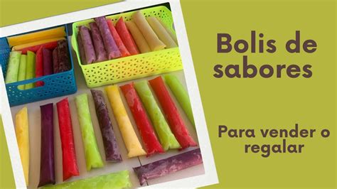 Bolis En Base De Agua Diferentes Sabores Youtube