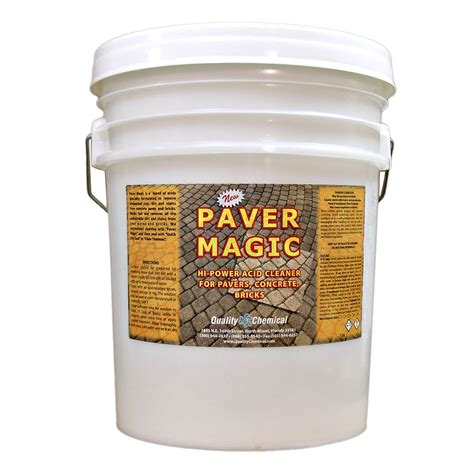 Quality Chemical Paver Magic Concrete Cleaner Gallon Pail