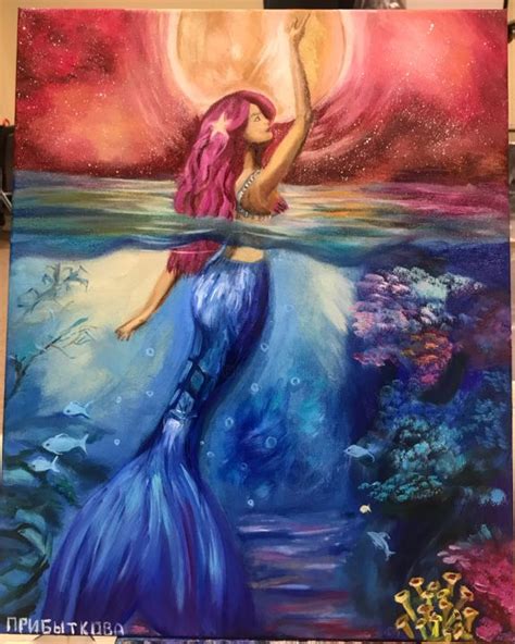 Abstract Mermaid Painting Best Painting Collection