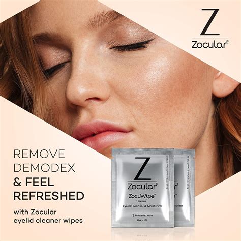 Zocular Zocuwipe Eyelid Wipes With Okra Complex Zocufill Elixir Eye