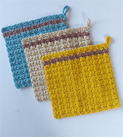 Simple Dishcloth Crochet Pattern Quick And Easy Annie Design Crochet