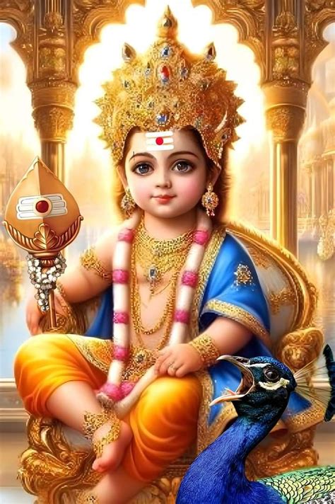 Pin By On Lord Muruga Baby Murugan Paintings Lord Murugan