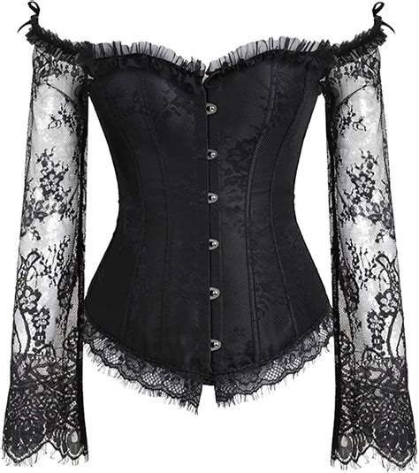 Nooobterrm Damen Korsett Steampunk Gothic Korsagen F R Party Fasching