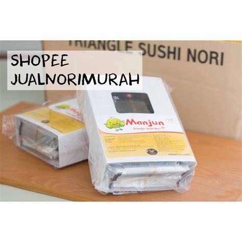 Jual Manjun Triangle Sushi Nori Onigiri Wrapper 100 Lembar Nori