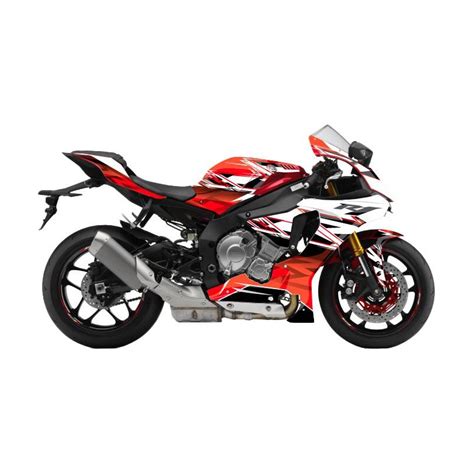 Kit déco Kutvek brillant Mission Rouge Yamaha YZF R1 20 21 Pièces