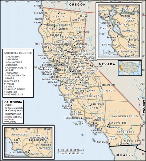 California County Map With Roads - Printable Maps