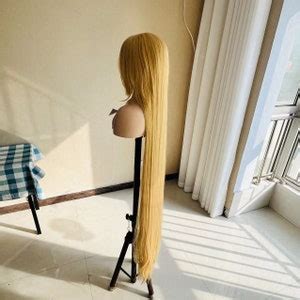 Wigs Princess Rapunzel Wigs Cosplay Wigs Synthetic Costume Wigs Halloween Wigs Super Long Blonde