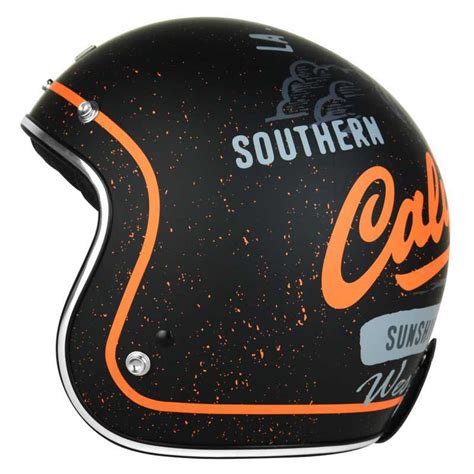 Origine Primo West Coast Open Face Helmet Orange Motardinn